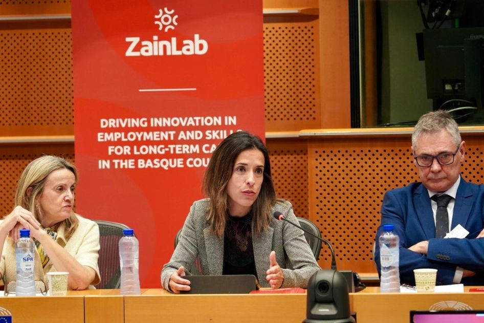 ZainLab lleva al Parlamento Europeo la experiencia vasca en empleo, capacitación y cuidados